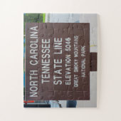 North Carolina Tennessee Legpuzzel (Verticaal)