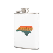 North Carolina Tree Silhouette Heupfles (Links)