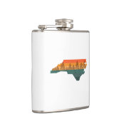 North Carolina Tree Silhouette Heupfles (Rechts)