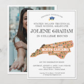 North Carolina | Universiteit Afstudeerfeest (Voorkant / Achterkant)