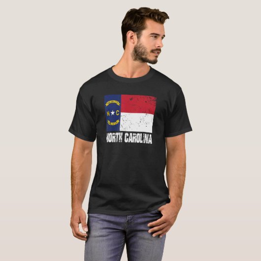 North Carolina US USA America North Carolin T-shirt (Voorkant volledig)