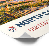 North Carolina USA – Oude Reisposter Poster (Hoek)
