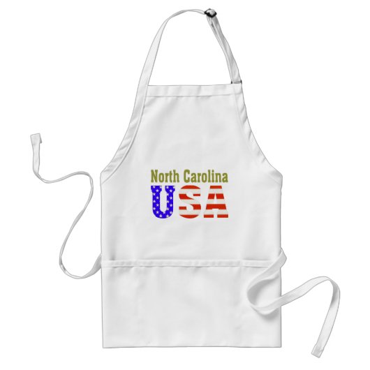 North Carolina USA. Standaard Schort (Voorkant)