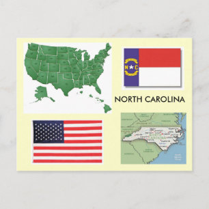 North Carolina, Verenigde Staten Briefkaart