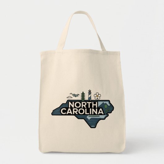 North Carolina, Verenigde Staten Tote Bag (Voorkant)