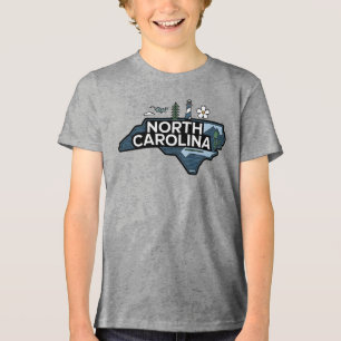 North Carolina, Verenigde Staten Tri-Blend Shirt