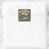 North Carolina Vierkante Sticker (Tas)
