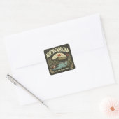 North Carolina Vierkante Sticker (Envelop)