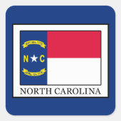 North Carolina Vierkante Sticker (Voorkant)