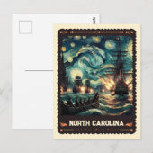 North Carolina | Vincent van Gogh geïnspireerd Briefkaart (Voorkant / Achterkant)