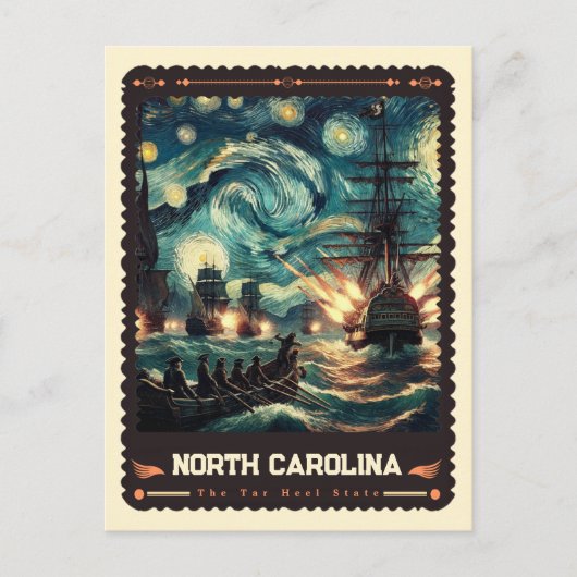 North Carolina | Vincent van Gogh geïnspireerd Briefkaart (Voorkant)