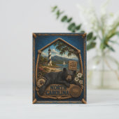 North Carolina Vintage Reizen Briefkaart (Staand voorkant)