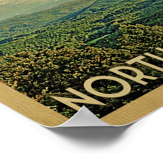 North Carolina Vintage Travel Poster (Hoek)