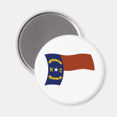 North Carolina Vlagmagneet Magneet (Voorkant / Achterkant)
