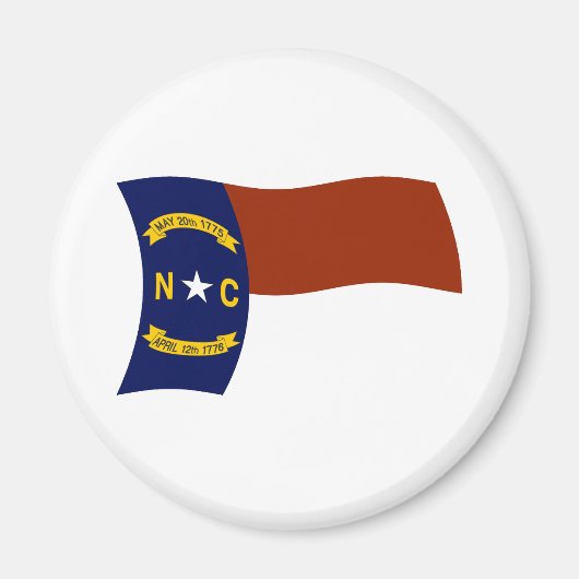 North Carolina Vlagmagneet Magneet (Voorkant)