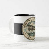 North Carolina vliegende sticker mok (Voorkant links)