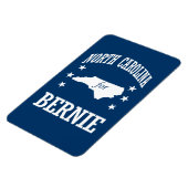 NORTH CAROLINA VOOR BERNIE SANDERS MAGNEET (Linkerzijde)