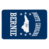 NORTH CAROLINA VOOR BERNIE SANDERS MAGNEET (Horizontaal)