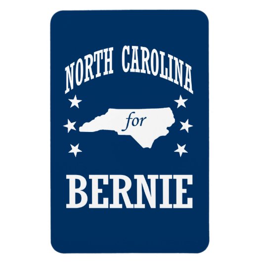 NORTH CAROLINA VOOR BERNIE SANDERS MAGNEET (Verticaal)