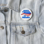 North Carolina voor Obama-Button Ronde Button 5,7 Cm (In situ)