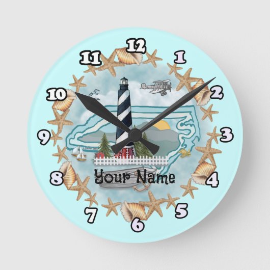 North Carolina Vuurtoren klok (Voorkant)