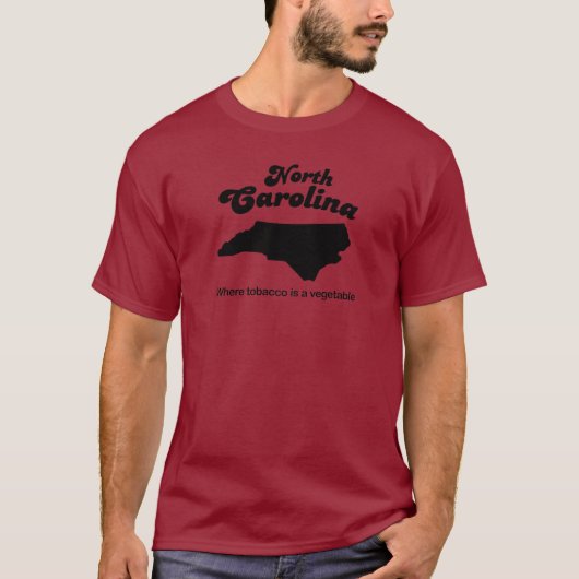 North Carolina - Waar tabak een groente is T-shirt (Voorkant)
