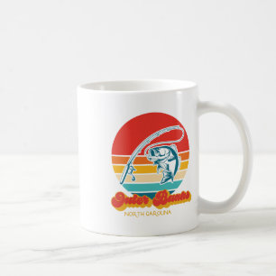 North Carolina Walleye Fish Retro Box Buitenbanken Koffiemok