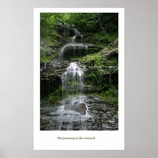 North Carolina Waterfall Poster (Voorkant)