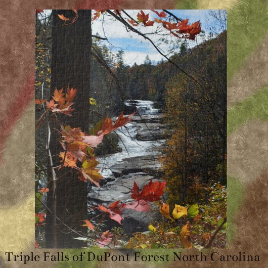 North Carolina Waterval Fotografische herfst Legpuzzel