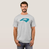 North Carolina Wave Vist T-shirt (Voorkant volledig)