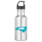 North Carolina Wave Vist Waterfles (Voorkant)