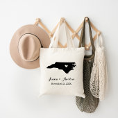 North Carolina Wedding Welcome Tote Bag