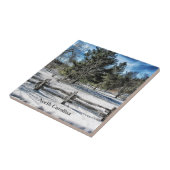 North Carolina winterlandschap Tegeltje (Zijkant)