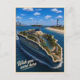 North Carolina | Wish You Were Here | State Serie Briefkaart