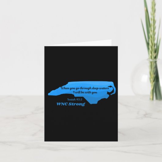 North Carolina WNC Strong Appalachian Strong Kaart (Voorkant)