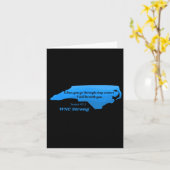 North Carolina WNC Strong Appalachian Strong Kaart (Gele Bloem)