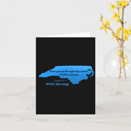 North Carolina WNC Strong Appalachian Strong Kaart (Gele Bloem)