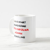north carolina woman, awesome koffiemok (Voorkant links)