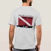 North Carolina Wreck Diver U-352 T-shirt (Achterkant)