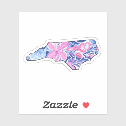 North Carolina - Zomerse Sticker - Lilly Inspired (Vel)