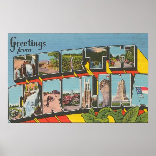 North CarolinaLarge Letter Scenes 2 Poster (Voorkant)