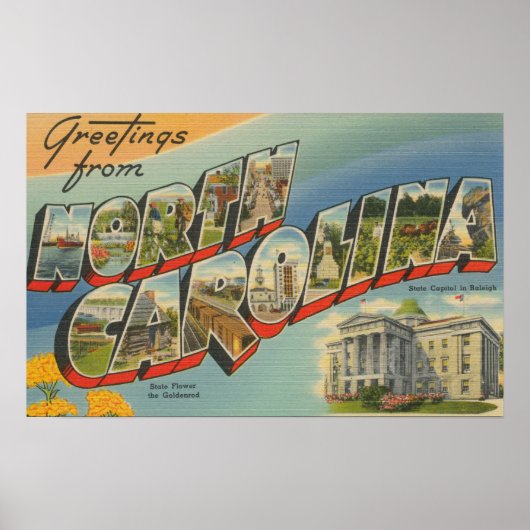 North CarolinaLarge Letter Scenes 3 Poster (Voorkant)