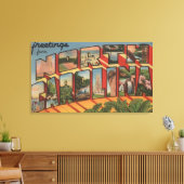 North CarolinaLarge Letter Scenes Canvas Afdruk (Insitu (Woonkamer))