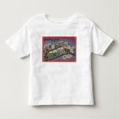 North CarolinaLarge Letter Scenes Kinder Shirts (Voorkant)
