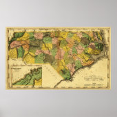 North CarolinaPanoramic Map Poster (Voorkant)