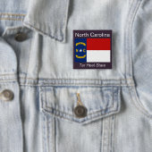 North Carolinian Flag Button (In situ)