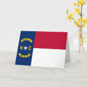 North Carolinian Flag, Flag of North Carolina Kaart (Gele Bloem)