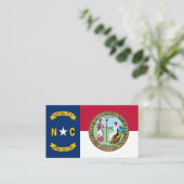 North Carolinian Vlag & Seal, North Carolina Visitekaartje (Staand voorkant)