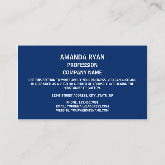 North Carolinian Vlag & Seal, North Carolina Visitekaartje (Achterkant)