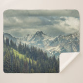 North Cascade: Majestic Mountain Peak. Sherpa Deken (Voorkant (horizontaal))